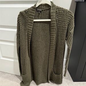 Express olive green Knit Sweater